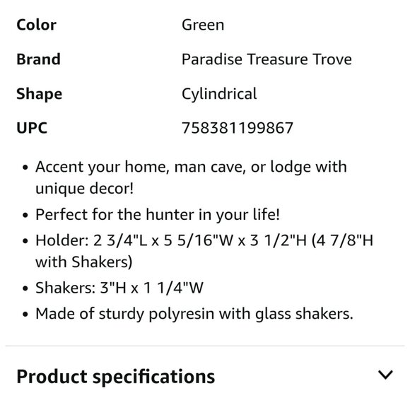 Camouflage Binocular Salt & Pepper Shaker - Picture 5 of 5